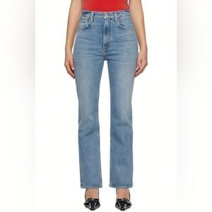 AGOLDE High Rise Stovepipe Jeans in helm